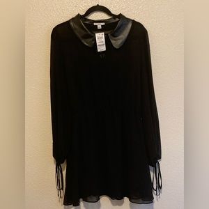 BAR III - Sheer Long sleeved dress with collar - Classic - Modest - Gothic